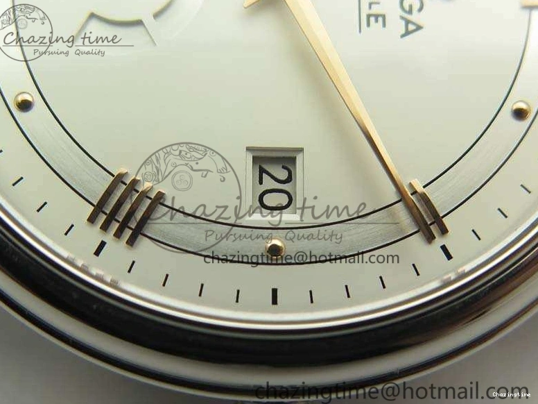0107 De Ville Prestige Real Power Reserve SS TW 1:1 Best Edition White Dial RG Markers On Leather Strap A Thermal 8089